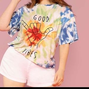 Tie Dye Good Vibes shirt